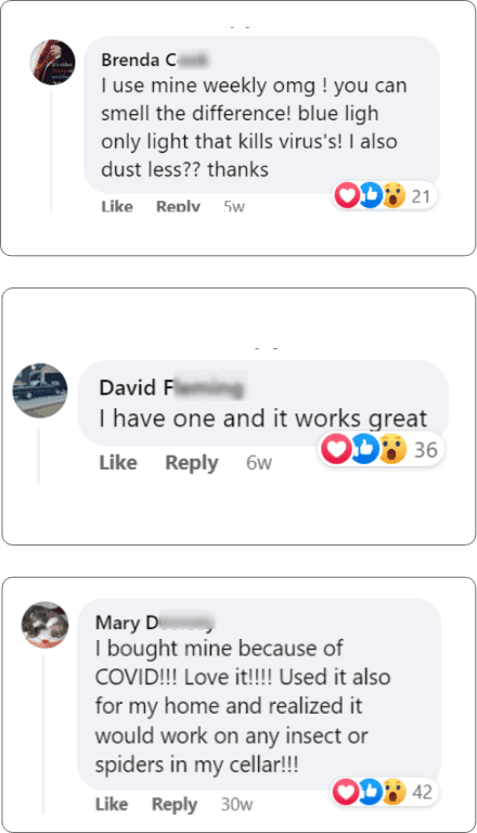 Customer testimonials collage