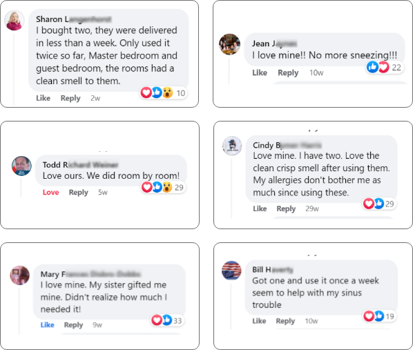 Customer testimonials collage