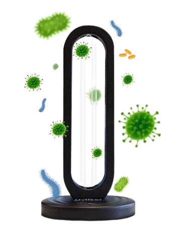 UVO254 lamp destroying mold spores